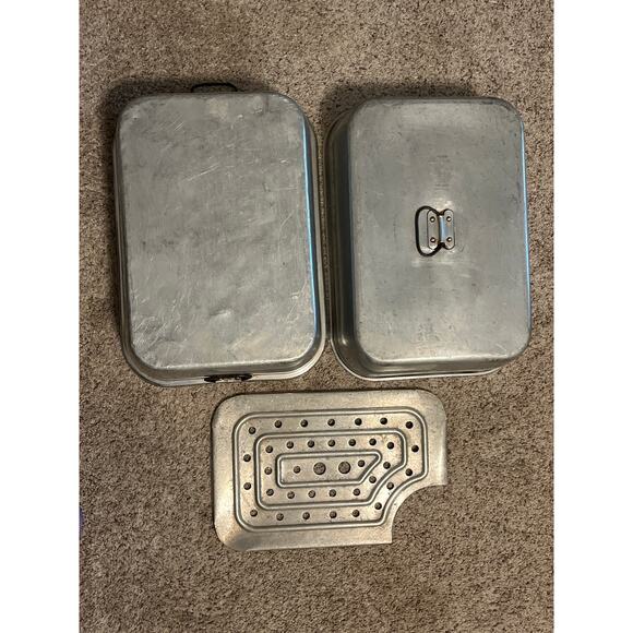 WEAREVER Roaster Aluminum Vented Roasting Pan 3-pc No.326 Vented - Picture 2 of 5